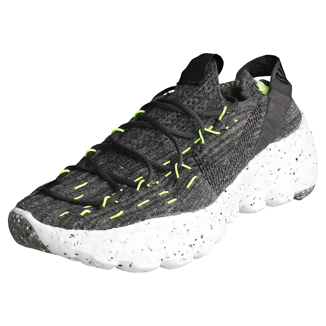 Nike mens Space Hippie 04, Black/Black-volt-white, 12