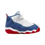 Jordan Baby Boy's 6 Rings (Infant/Toddler) White/True Blue/University Red 6 Toddler M