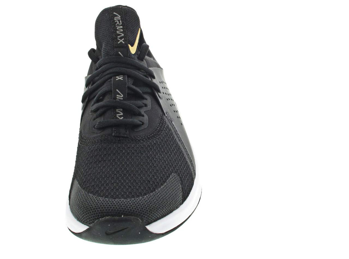 Nike Women's Air Max Bella Tr 3 Sneaker, Black/Metallic Gold-flat Pewter-white, 7