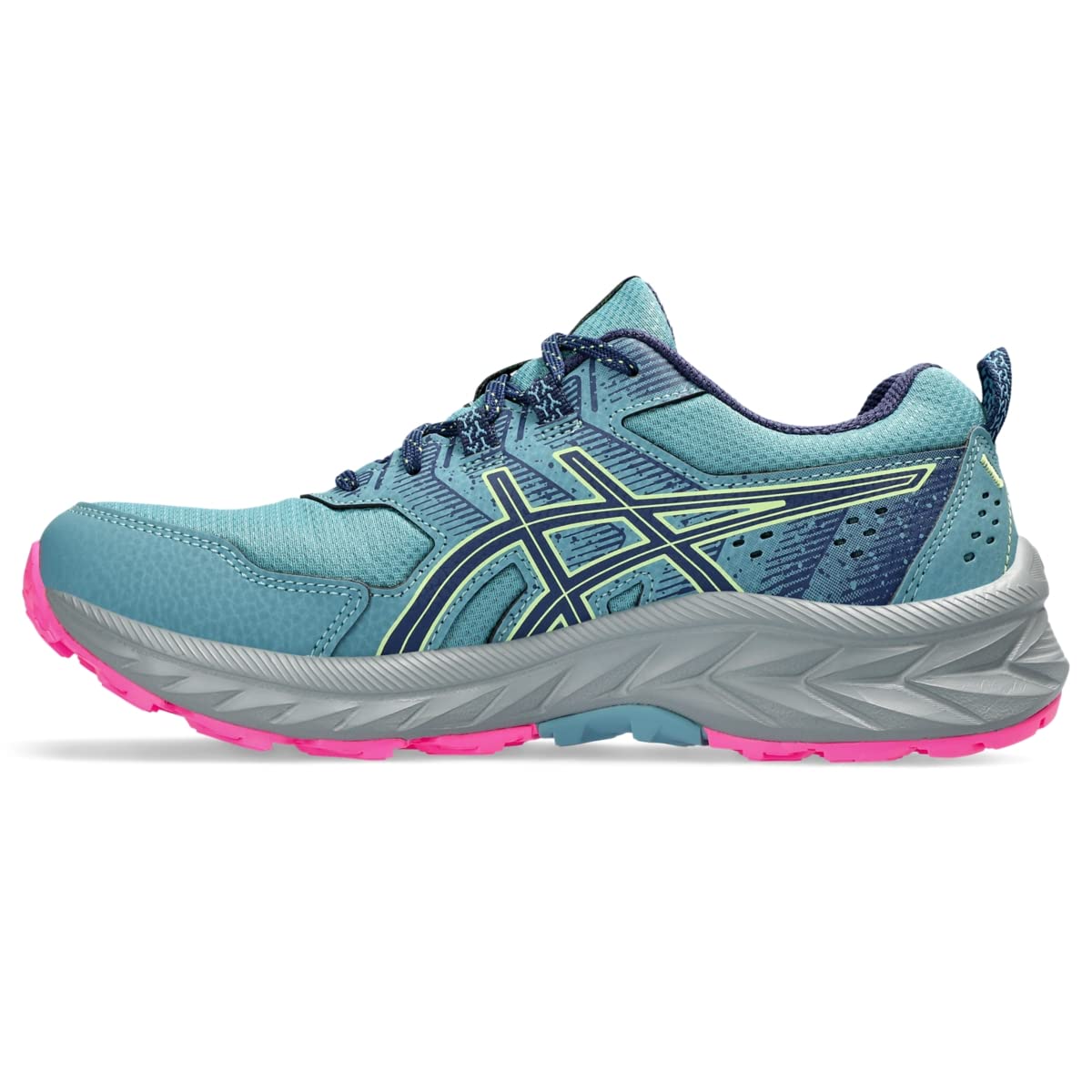 ASICS Women's Gel-Venture 9 Running Shoes, 7.5, GRIS Blue/DEEP Ocean