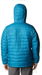Columbia Mens Powder Lite Hooded Jacket, Deep Marine, Large