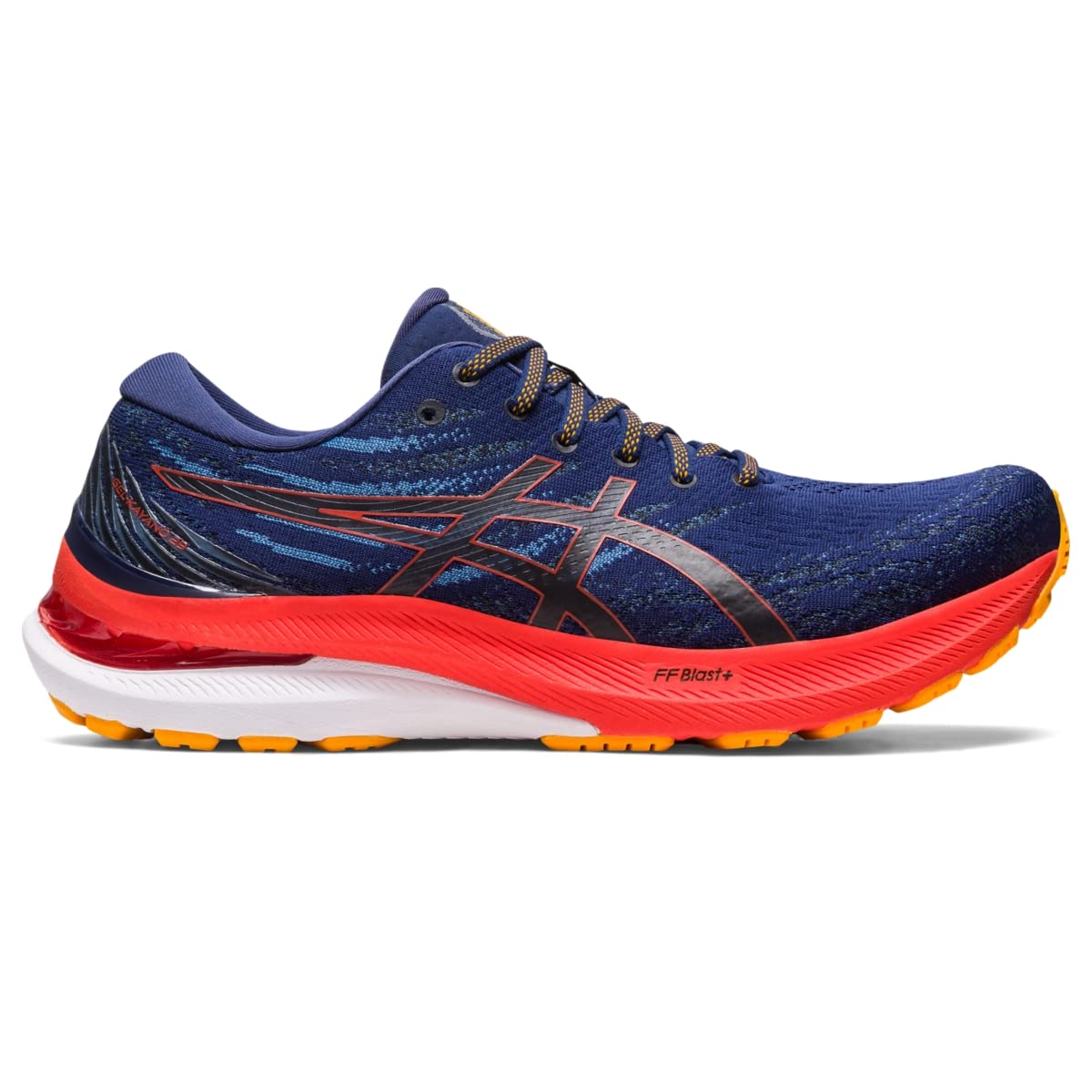 ASICS GelKayano 29 Mens Running 14 2E US Deep OceanTomato