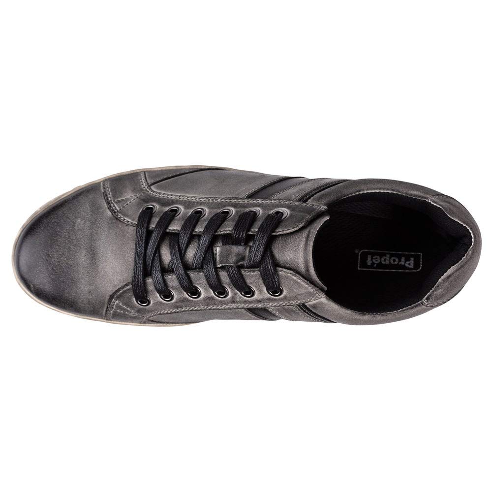 Propét Men's Lucas Skate Shoe, Grey, 11.5 XX-Wide US