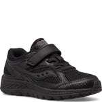 Saucony Cohesion 14 Alternative Closure Running Shoe, Black/Black, 12.5 Wide US Unisex Big_Kid