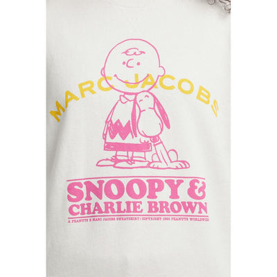 Marc Jacobs Peanuts Happiness Is Crew Neck Sweatshirt Chalk SM