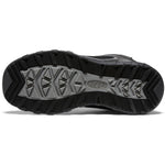 KEEN Wanduro Mid Height Waterproof Easy On Durable Sneaker Hiking Boots, Black/Silver, 1 US Unisex Big Kid