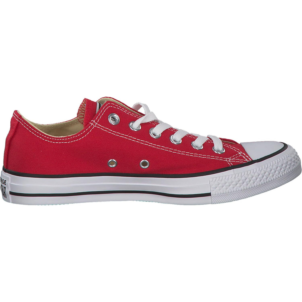 Converse Chuck Taylor All Star Canvas Low Top Sneaker,Red,4.5 US Men/6.5 US Women