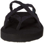 Teva Women's Olowahu Flip Flop Sandal (6 B(M) US/37 EUR, Mix B Black On Black)