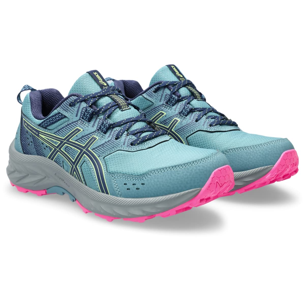 ASICS Women's Gel-Venture 9 Running Shoes, 7.5, GRIS Blue/DEEP Ocean