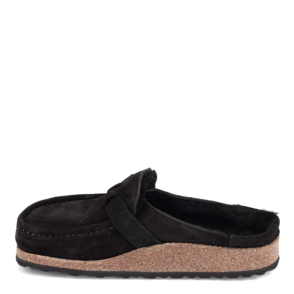 Birkenstock Women's Moccasin Buckley-Tea Sd N 9-9.5 Narrow Black