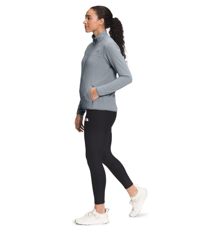 THE NORTH FACE Women's TKA Glacier Full Zip Jacket (Standard and Plus Size), Mid Grey, 2X