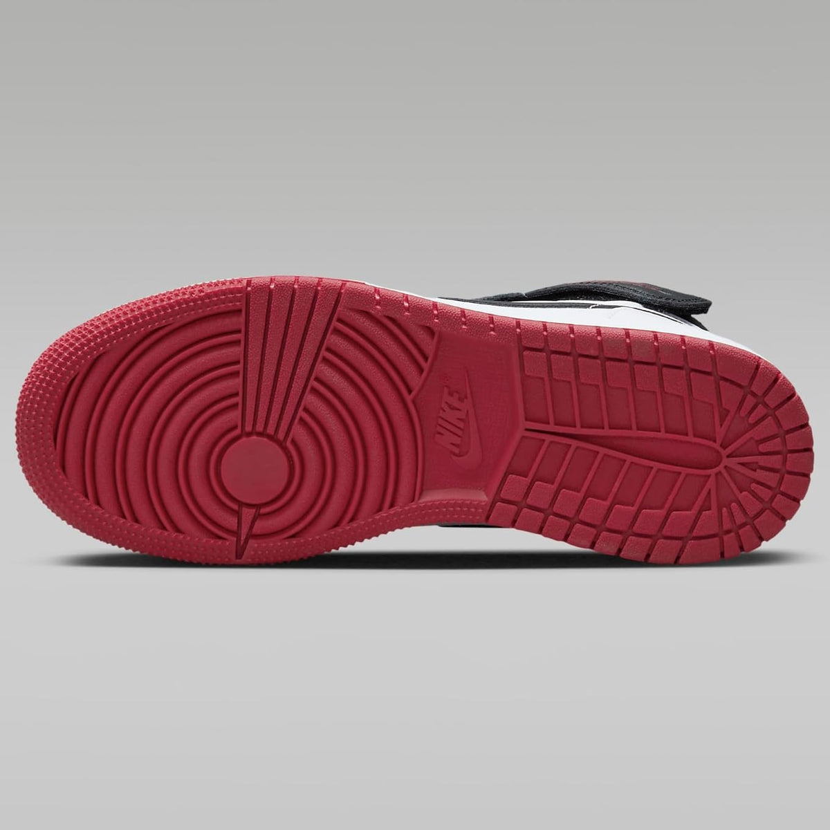 Nike Air Jordan 1 Hi FlyEase Big Kids' Shoes (DC7986-106, White/Gym Red/White/Black) Size 7