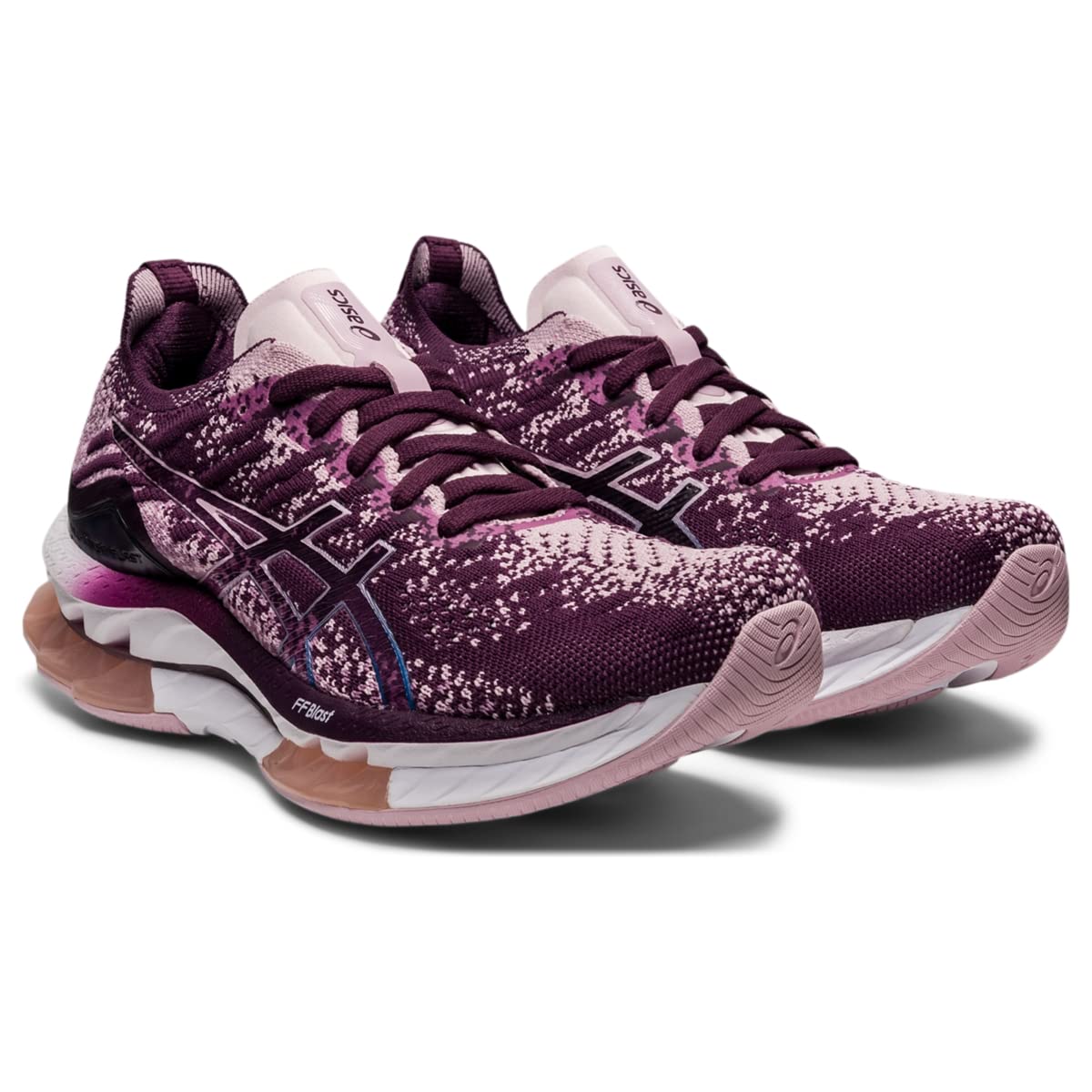 ASICS Women's Kinsei Blast Running Shoe, 6.5, DEEP Plum/Barely Rose