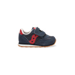 Saucony Unisex-child Baby Jazz Hook & Loop , NAVY/RED, 6.5 W