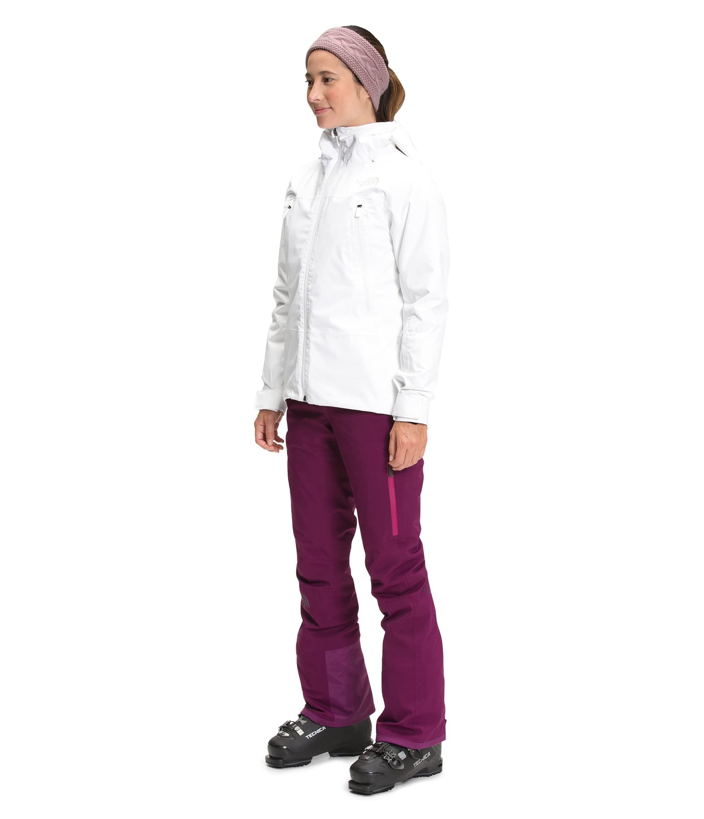 THE NORTH FACE Women's Clementine Triclimate Insulated Ski Jacket, TNF White, Large