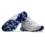 FootJoy Men's Hyperflex Previous Season Style Golf Shoe, White/Blue, 8 Wide