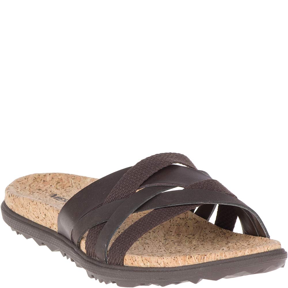 Merrell Women's Around Town Arin Slide Sandal 8 Espresso
