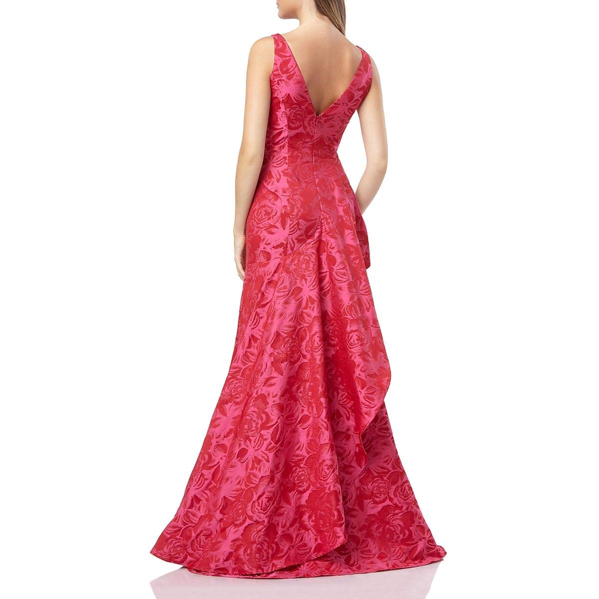 Carmen Marc Valvo Infusion Women's Evening Gown, Fuchsia/Red, 2
