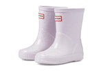 Hunter Original First Classic Giant Glitter Wellington Boots (Toddler/Little Kid) Tempered Mauve 11 Little Kid M