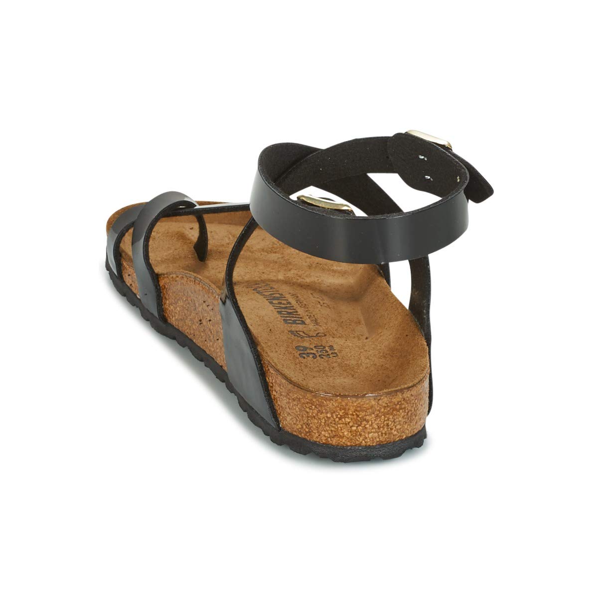 Birkenstock Womens Arizona Black Patent Birko-flor Sandals 40 EU