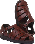 Mephisto SAM MAMOUTH Desert Brown Leather Sandal for Men 46(EUR) 12(US)