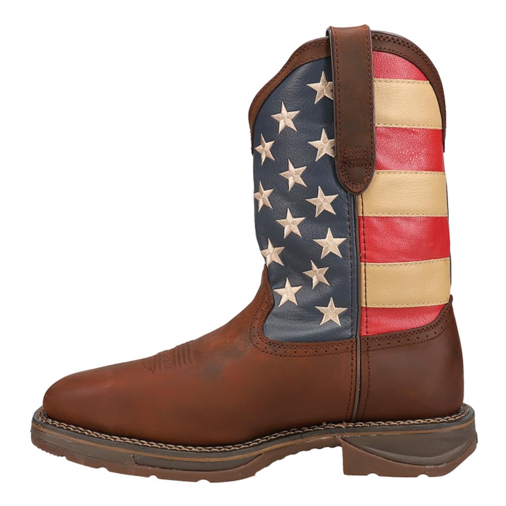 Durango Men's DB020 Western Boot, Dark Brown and Union Flag, 11.5 W US
