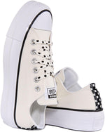 Converse Womens All Star Lift Ox Egret/Black/White Size 7.5