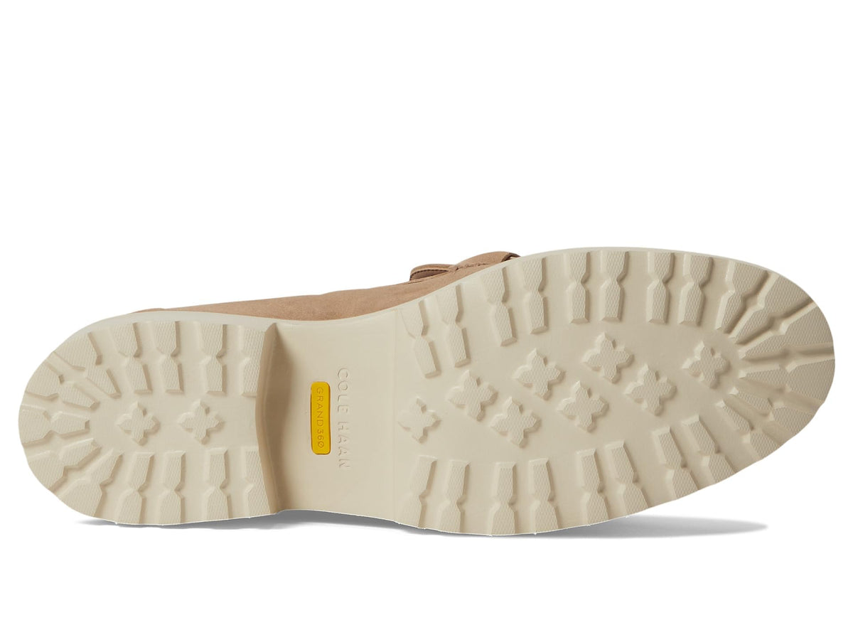 Cole Haan Women's Geneva Chain Loafer, Dark Latte Suede, 8