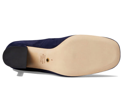 Stuart Weitzman Curveblock 85 Pump Nice Blue 7.5 B