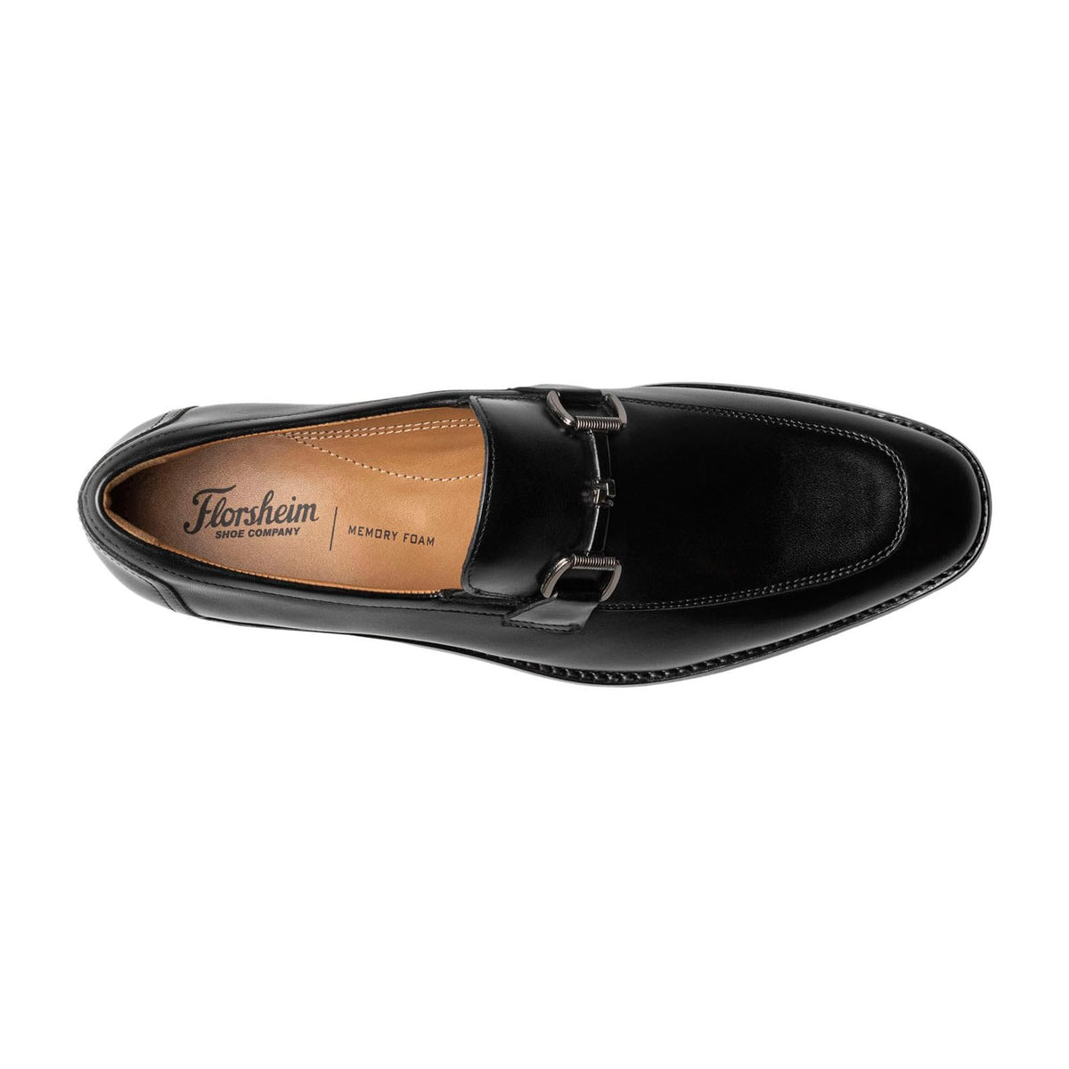Florsheim Conetta Moc Toe Bit Slip-On Loafer Black 12 W (3E)