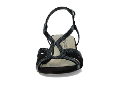 Walking Cradles Leandra Black Suede/Patent 9.5 M (B)