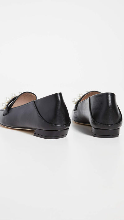 Stuart Weitzman Mickee Pearls Black 7.5 M
