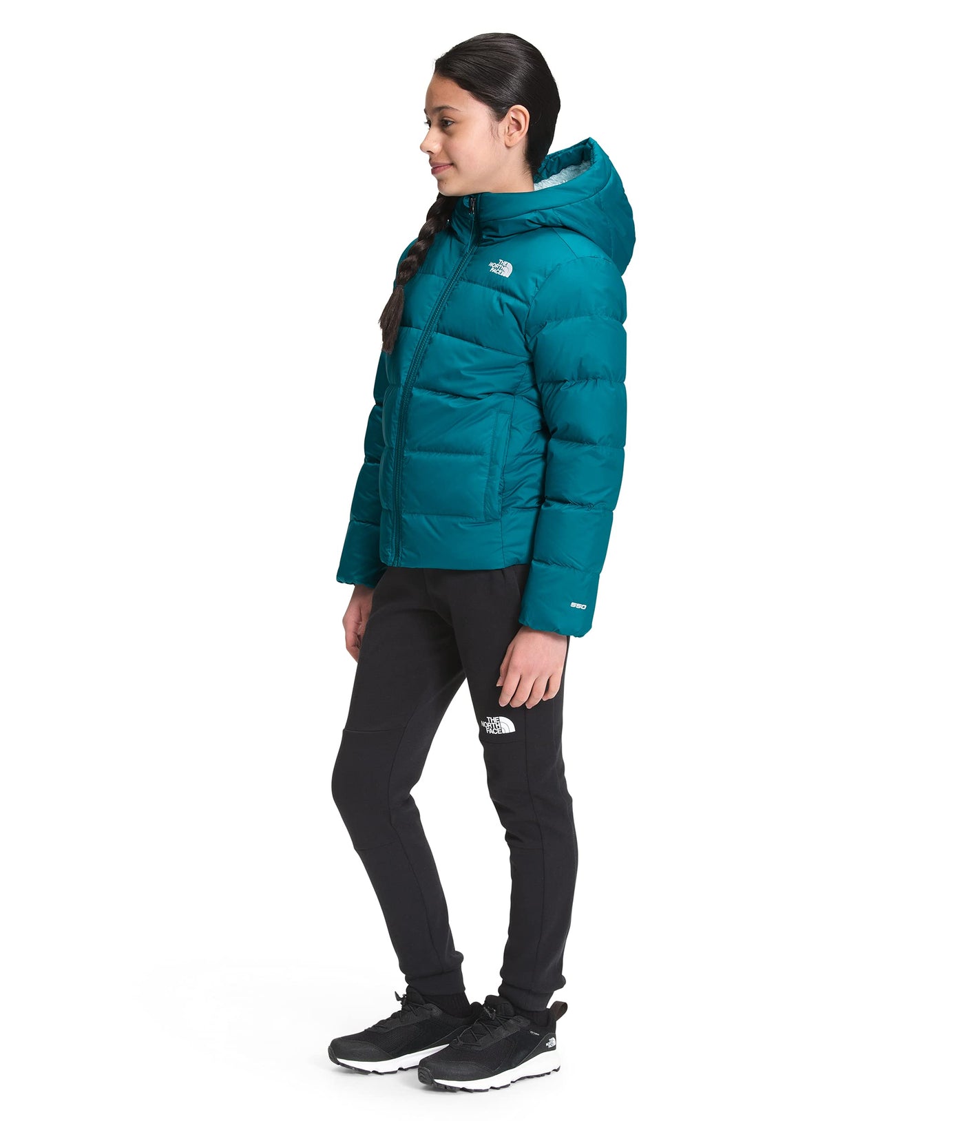 The North Face Youth Moondoggy Hoodie, Deep Lagoon, XS