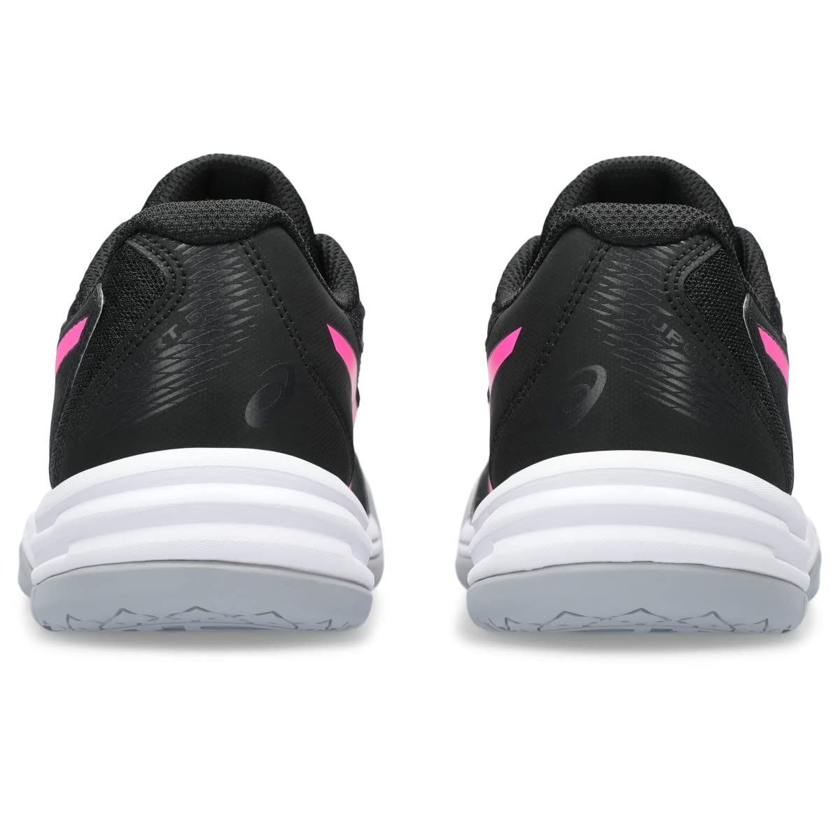 ASICS Women's Upcourt 5 Volleyball Shoes, 6, Black/HOT Pink