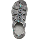 KEEN Whisper Sandal - Women's, Medium Grey/Peacock Green, 6.5
