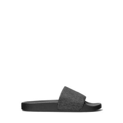 Michael Kors Jake Slides for Men – Ideal for Leisure and Walking - Synthetic Construction – Open Toe Black 12 M