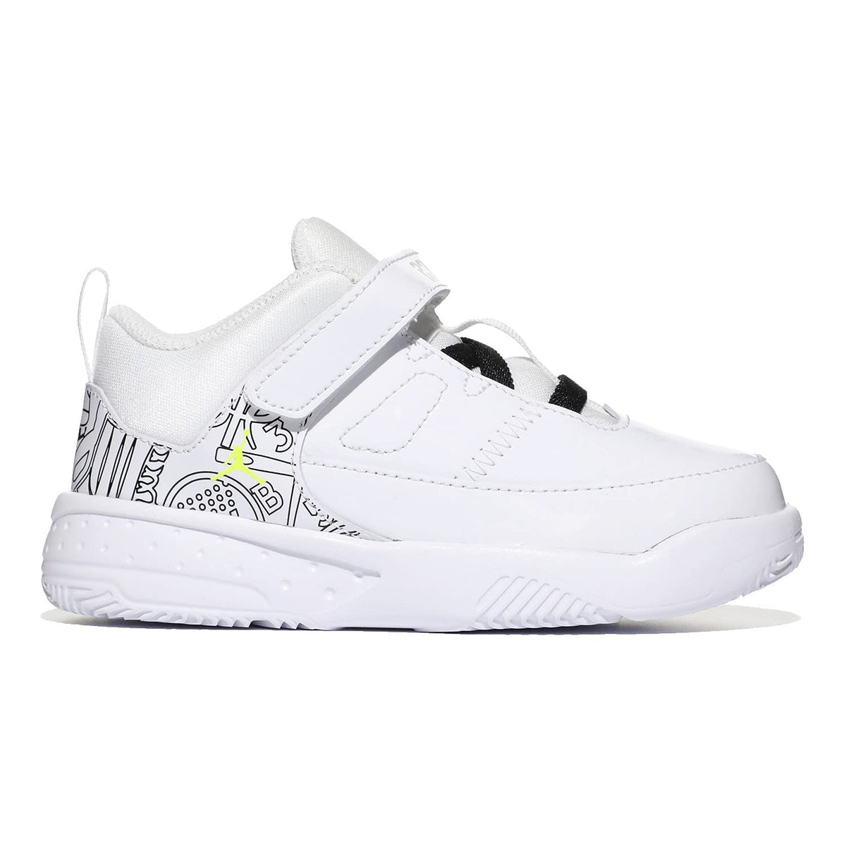 Jordan Baby Girl's Max Aura 3 DIY (Infant/Toddler) White/Black/Hyper Violet/University Blue 10 Toddler M