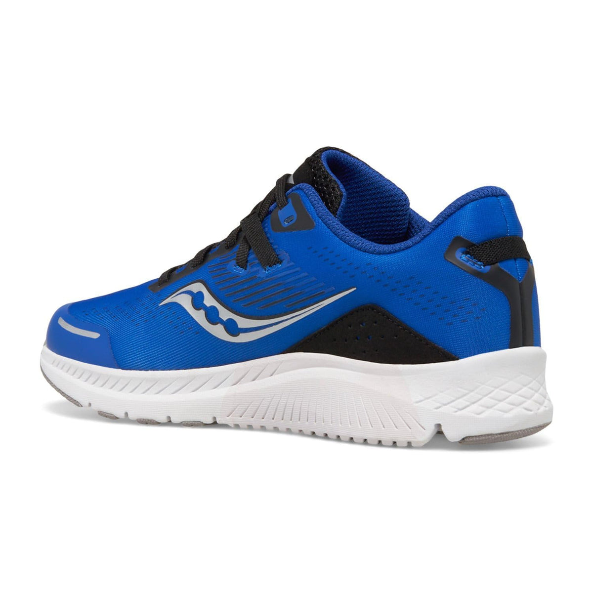Saucony Guide 16 Sneaker, Blue/Black, 4 US Unisex Big Kid