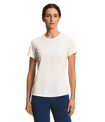 THE NORTH FACE Women's Elevation Life Short Sleeve, Gardenia White, Small