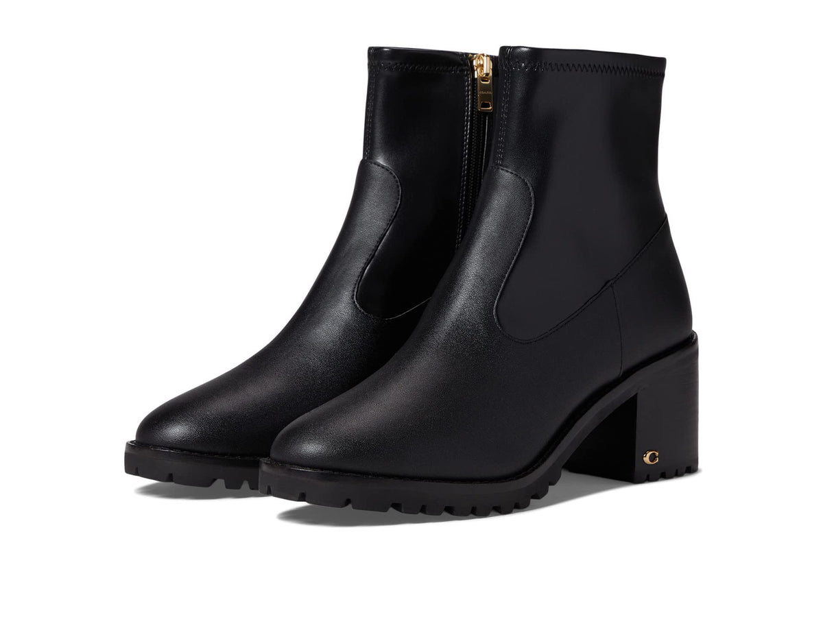 Coach Joy Leather Bootie Black 10 B (M)