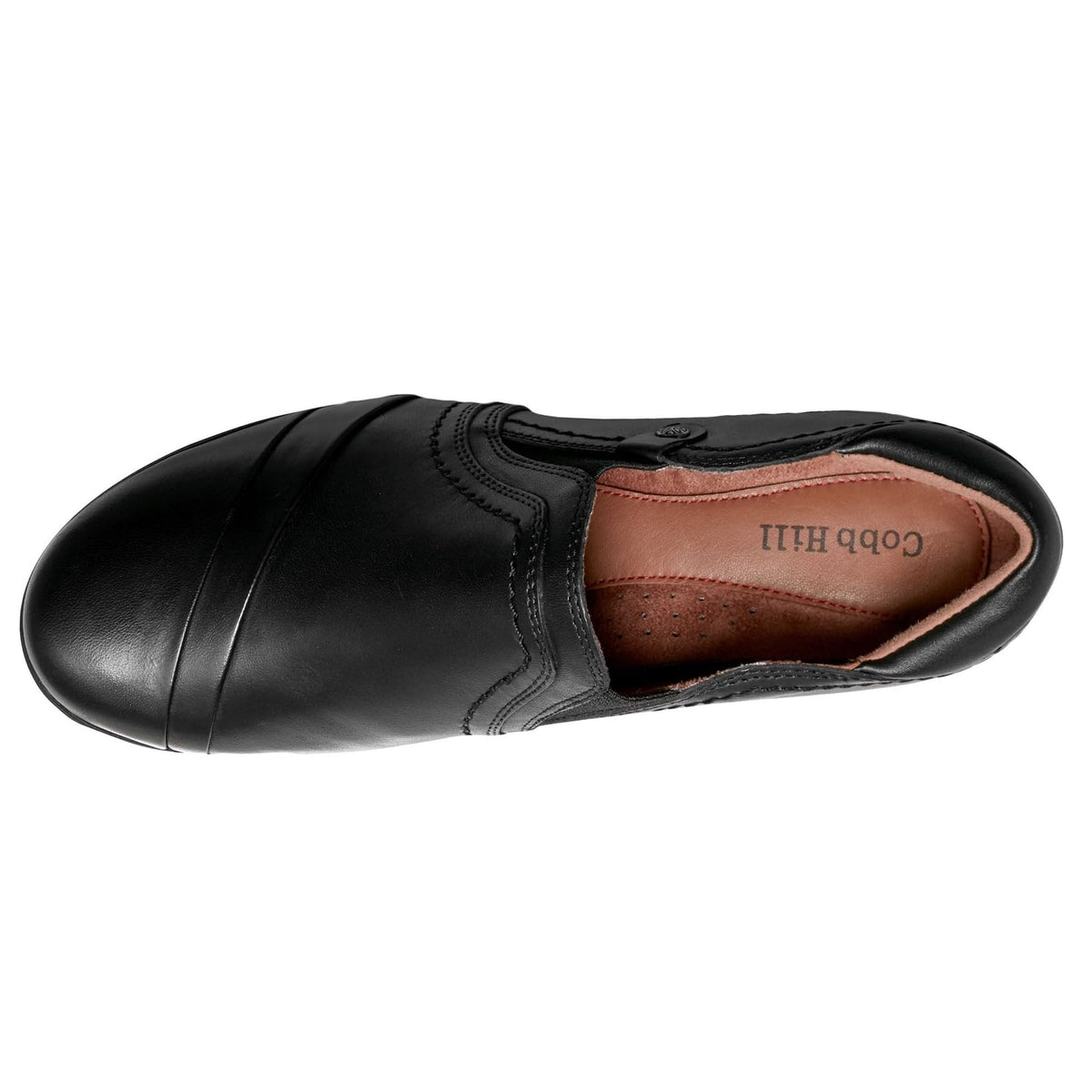 Rockport Cobb Hill Laurel Slip-on Women's Heeled Sandal - Black Leather - 7.5