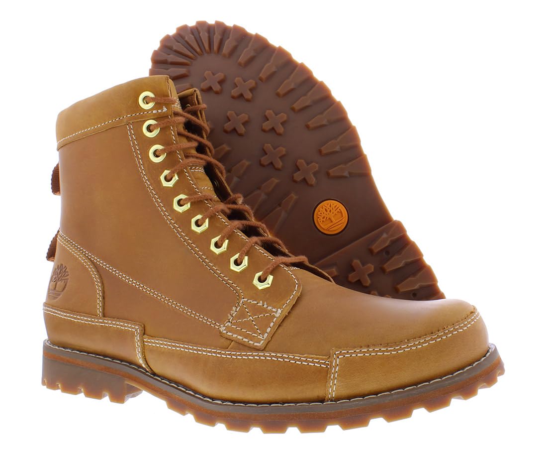 Timberland Earthkeepers Rugged Original Leather 6" Boot Wheat Lite Leather Full Grain 9.5 D (M)