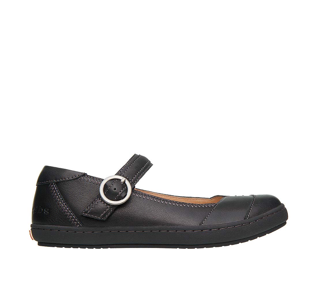 Taos Footwear Women's Forward Black on Black Flat 10 (M) US