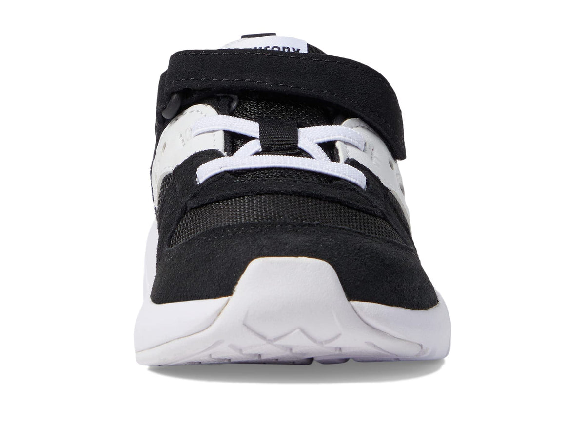 Saucony Jazz Lite 2.0 LX Sneaker, Black/White, 8 Wide US Unisex Little_Kid