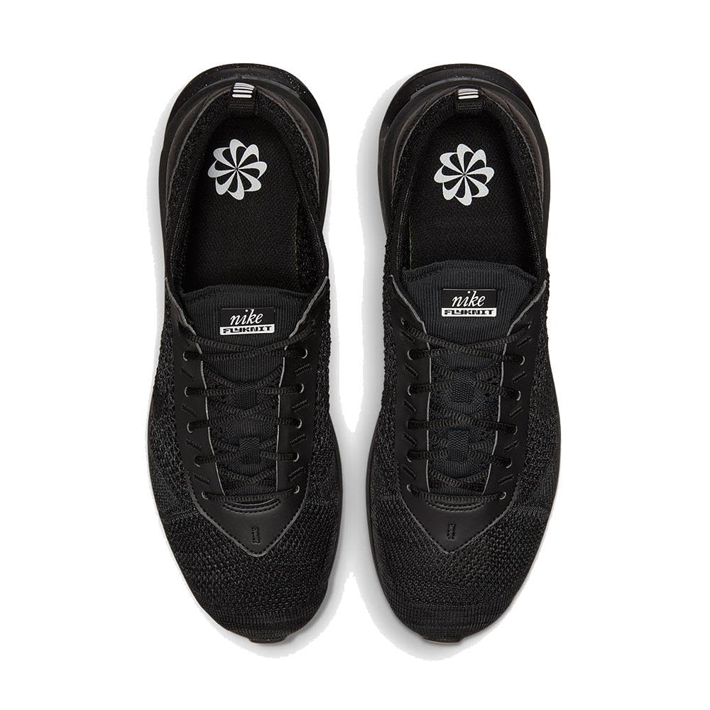 Nike Mens Air Max Flyknit Racer, Black/Black/Anthracite/Black, 8.5 US