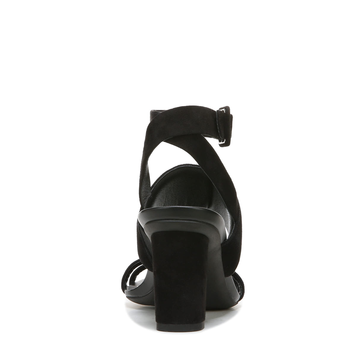 Vionic Women's Garnet Yasmin Strappy Heel Sandal-Supportive Ladies Leather Heels That Include Three-Zone Comfort with Orthotic Insole Arch Support, Black 9 Medium