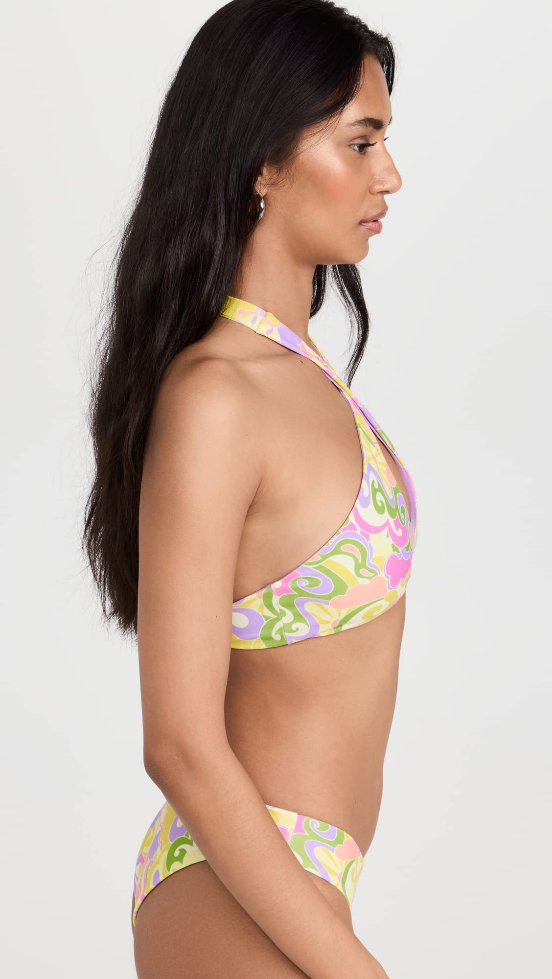 Beach Riot Women's Brandy Bikini Top X-Large Psychedelic Sunshine