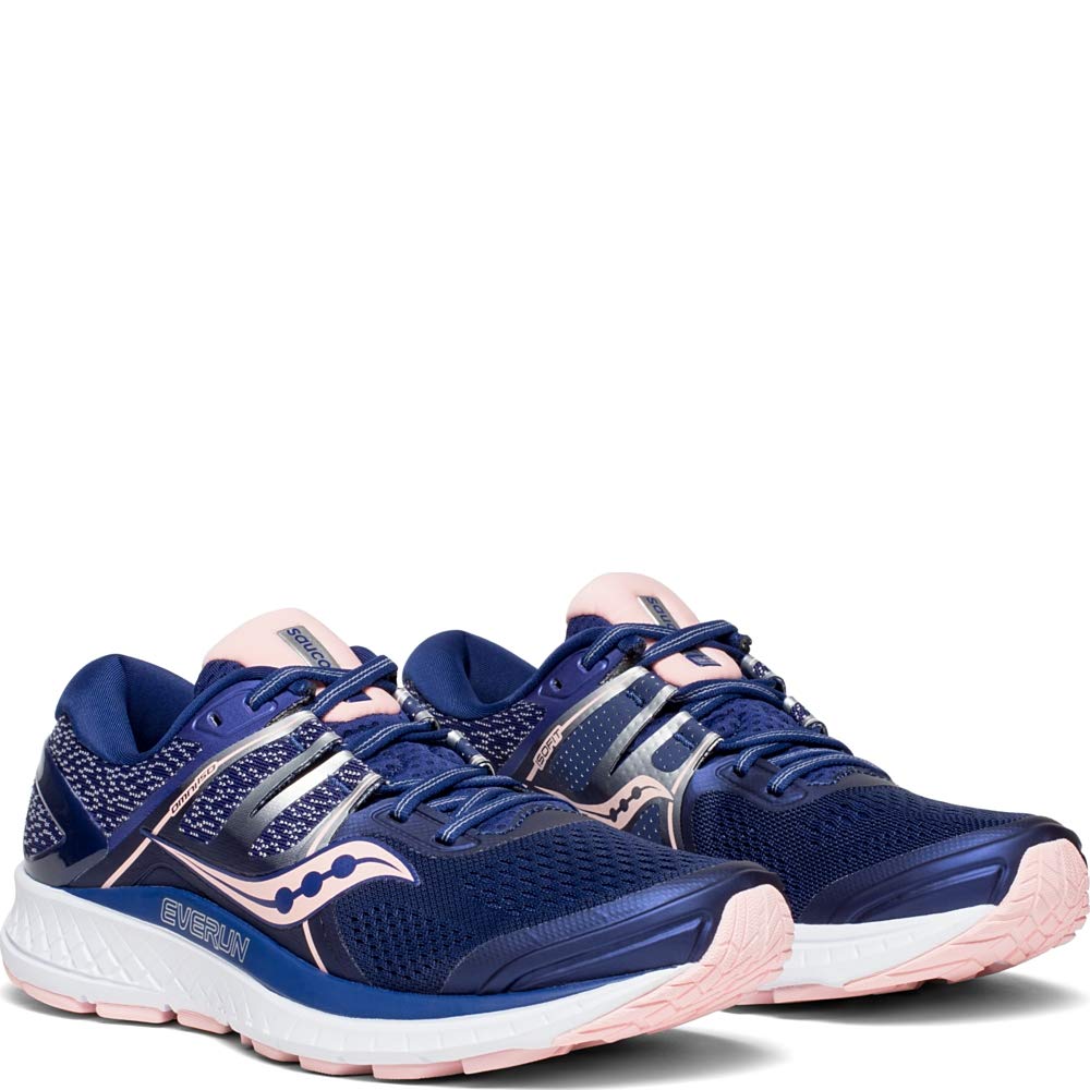 Saucony Women's S10442-2 Omni ISO Road Running Shoe, Navy | Blush - 10.5