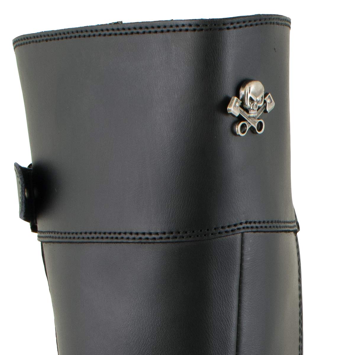 Xelement X93009 Women's Myna Black Performance Knee HighTall Leather Motorcycle Boots - 6