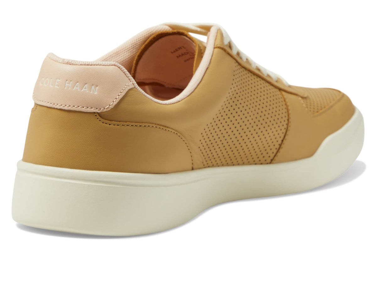 Cole Haan Men's Grand Crosscourt Modern PERF Sneaker, Starfish/EGRET/Vachetta, 10